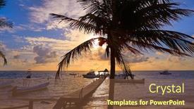  Presentation with maya - Beautiful PPT layouts featuring riviera maya sunrise pier backdrop and a tawny brown colored foreground