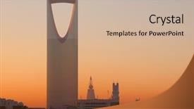  Presentation with december - Slides enhanced with riyadh - december 22 kingdom tower background and a soft green colored foreground