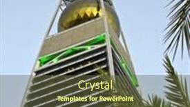  Presentation with riyadh - Beautiful presentation theme featuring riyadh-december-22-al-faisaliah backdrop and a  colored foreground