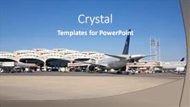  Presentation with saudi arabia - Audience pleasing PPT theme consisting of riyadh-march-01-planes-preparing backdrop and a teal colored foreground