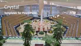  Presentation with airport port - Beautiful presentation theme featuring riyadh-march-01-riyadh-king backdrop and a gray colored foreground