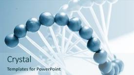  Presentation with rna - Amazing theme having rna - molecule of dna backdrop and a sky blue colored foreground