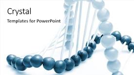  Presentation with dna molecule - Presentation enhanced with rna - molecule of dna background and a white colored foreground