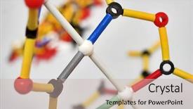  Presentation with rna - Amazing slide deck having rna - molecule structure close-up backdrop and a soft green colored foreground