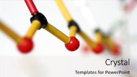  Presentation with rna - Presentation design enhanced with rna - molecule structure close-up background and a lemonade colored foreground