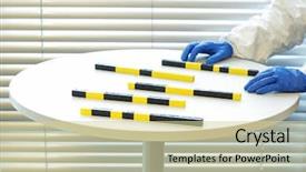  Presentation with rna - Amazing presentation theme having rna - scientist working with molecular model backdrop and a soft green colored foreground