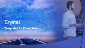  Presentation with gi fi wireless technology - Slide deck enhanced with road against sky with graph background and a teal colored foreground