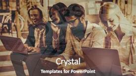  Presentation with leadership team - Slide deck featuring road against sky with leadership background and a tawny brown colored foreground