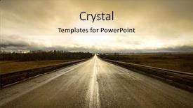  Presentation with highway - Amazing slides having road ahead - along a highway backdrop and a lemonade colored foreground