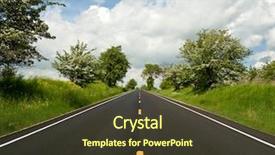  Presentation with road - Amazing PPT layouts having road ahead backdrop and a tawny brown colored foreground