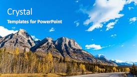  Presentation with abraham - Slide set enhanced with road-along-the-abraham-lake background and a teal colored foreground