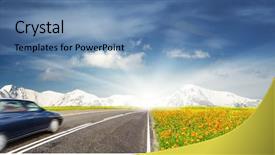  Presentation with moving - Audience pleasing PPT theme consisting of wild farm chickens still roam the island of kauai hawaii following the intense winds of hurricane iniki in 1992 backdrop and a gray colored foreground