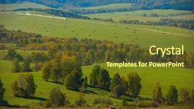  Presentation with road bike in mountains - Cool new PPT theme with road at the altay mountains backdrop and a tawny brown colored foreground