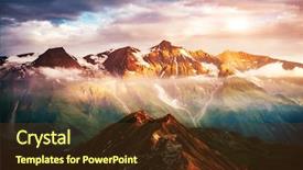  Presentation with climate change dramatic - Presentation design consisting of road austria europe climate change background and a tawny brown colored foreground