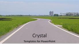  Presentation with paddy field - Cool new slides with  backdrop and a  colored foreground