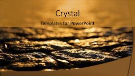  Presentation with road pavement - Beautiful PPT theme featuring road blocks - abstract image of pavement bricks backdrop and a gold colored foreground