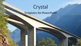  Presentation with forests - Presentation theme featuring the forests of swiss background and a light blue colored foreground