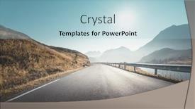  Presentation with norway - Theme featuring road-by-the-sea-lofoten background and a light blue colored foreground