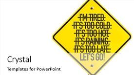  Presentation with blank whiteboard isolated on white - Colorful presentation theme enhanced with road causes - lets go sign isolated backdrop and a  colored foreground