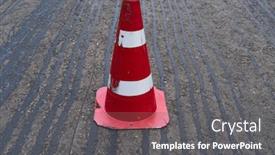  Presentation with road repair - Amazing presentation having road-construction-or-repair-laying backdrop and a gray colored foreground