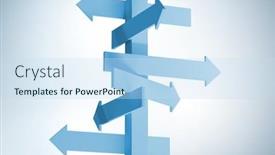  Presentation with navigation - Presentation theme consisting of road-direction-side-in-navigation background and a sky blue colored foreground