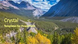  Presentation with banff national park - Colorful slide set enhanced with road excellence - scenic magnificent canyon backdrop and a  colored foreground