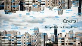  Presentation with excellence - Beautiful theme featuring road excellence - sphere of skills against trees backdrop and a  colored foreground