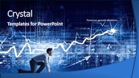  Presentation with lets get ready - Cool new slide deck with road graph - he is ready to challege backdrop and a navy blue colored foreground