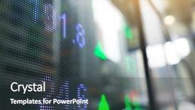  Presentation with stock market - Slide set enhanced with road graph - stock market price display background and a dark gray colored foreground