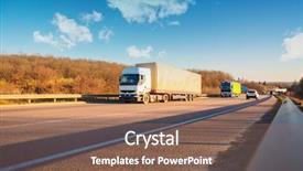  Presentation with rural road - Colorful presentation theme enhanced with road in a rural backdrop and a violet colored foreground