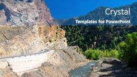  Presentation with africa - PPT layouts having road-in-atlas-mountains-morocco background and a teal colored foreground