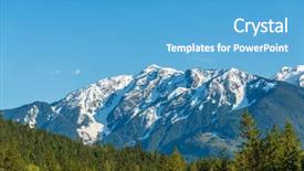  Presentation with british columbia - Audience pleasing PPT theme consisting of road in british columbia canada backdrop and a teal colored foreground