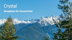  Presentation with british columbia canada - Beautiful presentation theme featuring road in british columbia canada backdrop and a teal colored foreground