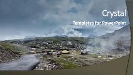  Presentation with himachal pradesh - Amazing presentation design having road in himalayas on top of rohtang la pass himachal pradesh india backdrop and a seafoam green colored foreground