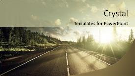  Presentation with journey - PPT theme having road in mountains background and a  colored foreground