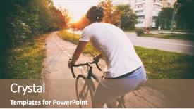  Presentation with clothing wooden clothes hanger object - Theme with road in the evening city background and a coral colored foreground