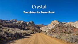  Presentation with country - Slides enhanced with road-in-the-prairie-country background and a gray colored foreground