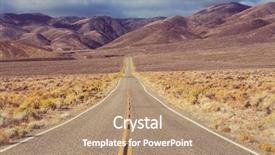  Presentation with country of tibet - Slide deck enhanced with road in the prairie country background and a  colored foreground