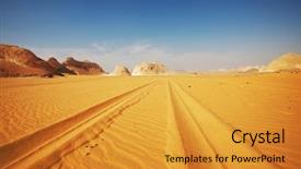  Presentation with egypt - Colorful slides enhanced with road in white desert egypt backdrop and a gold colored foreground
