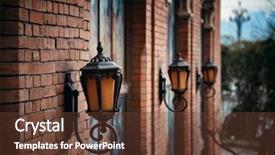  Presentation with old china - Amazing presentation having road lamp and wall window backdrop and a  colored foreground