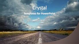  Presentation with country brunei - Audience pleasing PPT theme consisting of road leading to the church backdrop and a teal colored foreground