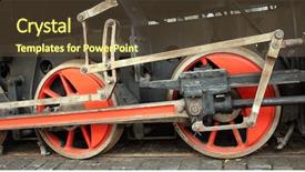  Presentation with steam - Cool new presentation design with road less travelled - close up of the steam backdrop and a tawny brown colored foreground