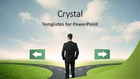  Presentation with important - Presentation theme having road map change - concept of important choices background and a light gray colored foreground