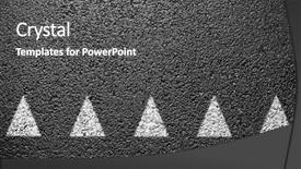  Presentation with asphalt - Audience pleasing slides consisting of vertical arrows - asphalt as abstract background backdrop and a gray colored foreground