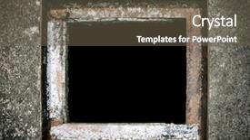  Presentation with sewer - Amazing theme having road potholes - uncovered sewer hole in ground backdrop and a tawny brown colored foreground