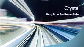  Presentation with tokyo - Amazing slide deck having motion blur of train moving backdrop and a wine colored foreground