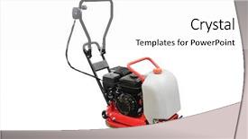  Presentation with road repair - Beautiful theme featuring road repair machine isolated backdrop and a white colored foreground