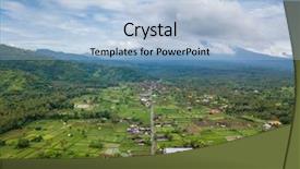  Presentation with bali - Audience pleasing slide set consisting of bali indonesia mount agung volcano backdrop and a light blue colored foreground