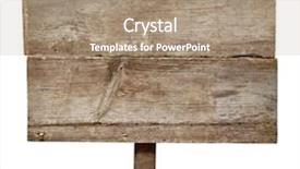  Presentation with highway road sign - Cool new slide deck with road sign isolated backdrop and a coral colored foreground