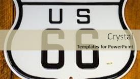  Presentation with transnational - Amazing PPT theme having road-sign-new-mexico backdrop and a soft green colored foreground